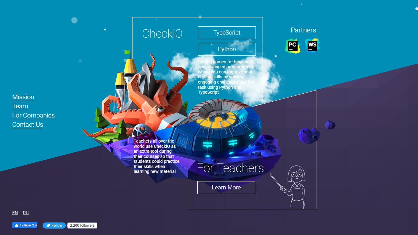 CheckiO - coding games and programming challenges for beginner and advanced