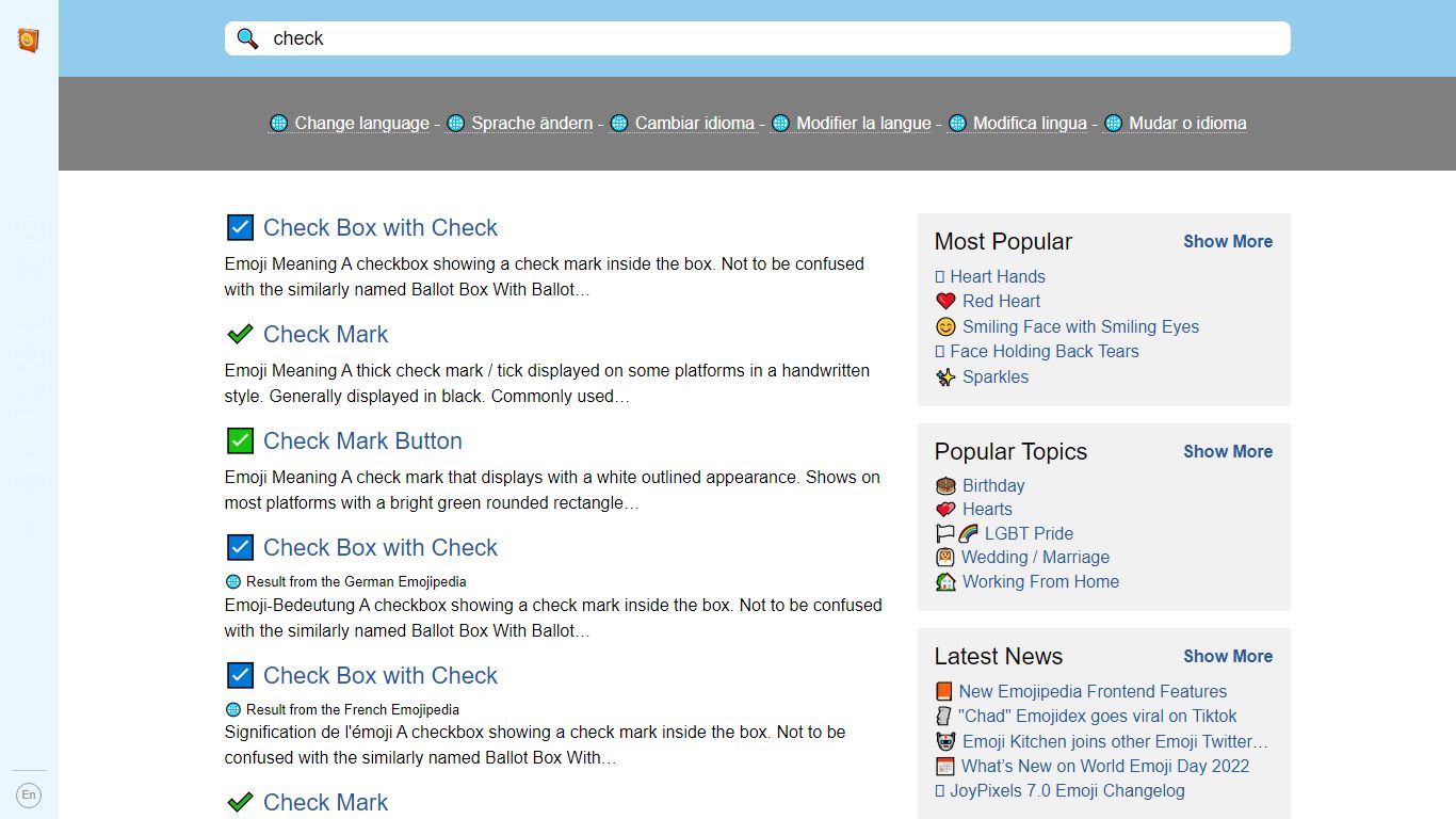 check - Emojipedia